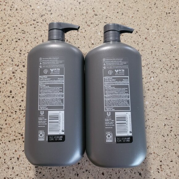 2 New Dove Men + Care Antibacterial Skin Defense Body & Face Wash 30 Oz Ea 12/26 - Picture 2 of 3